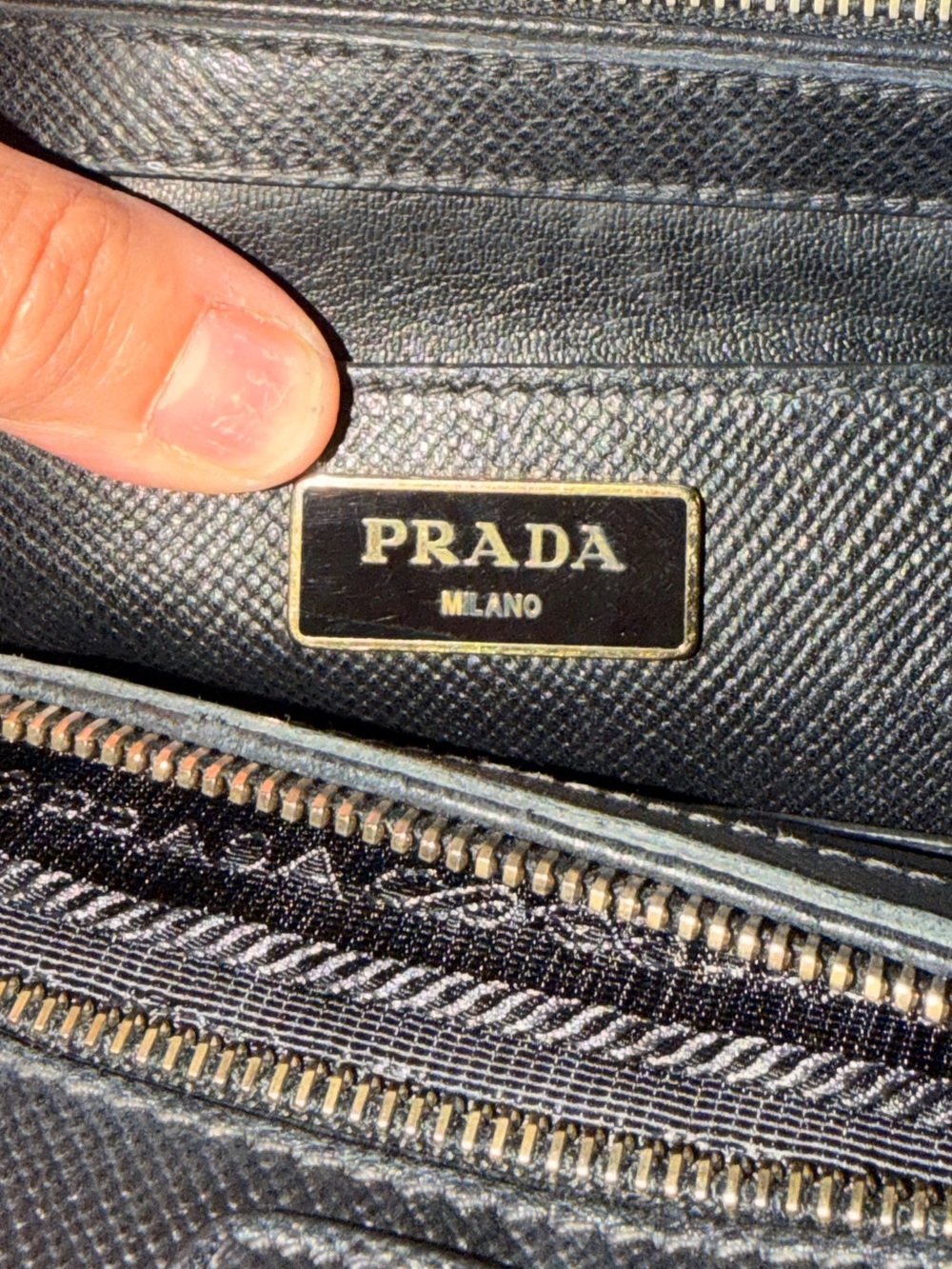 Prada Black Saffiano Cuir Leather Dome Tote Handbag - Picture 12 of 16